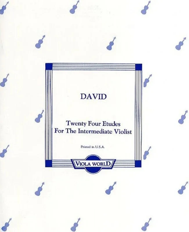 David – 24 Etudes Viola Solo (Softcover Book)