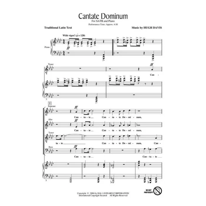 Davis, Hugh – Cantate Dominum