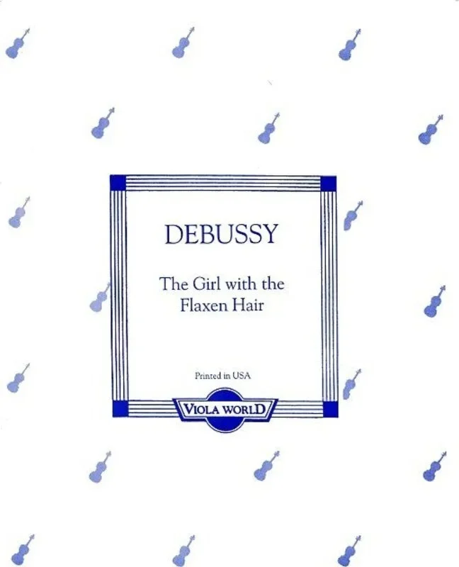 Debussy – Girl With Flaxen Hair Viola/Piano (Softcover Book)