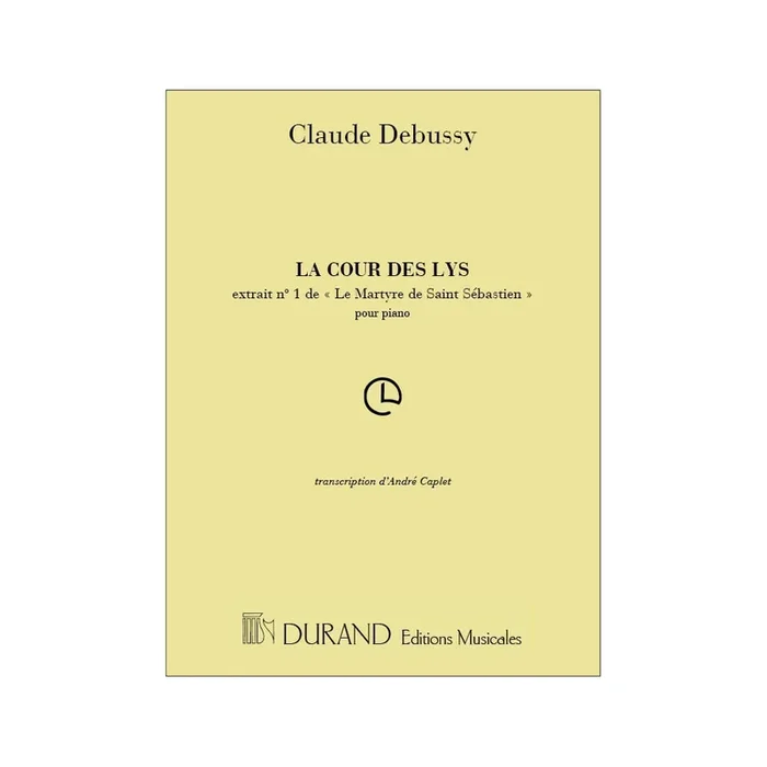 Debussy, Claude – Martyre.. Cour Des Lys Piano (Caplet
