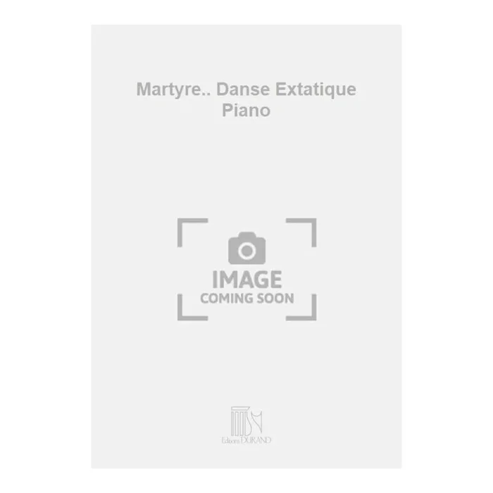 Debussy, Claude – Martyre.. Danse Extatique Piano
