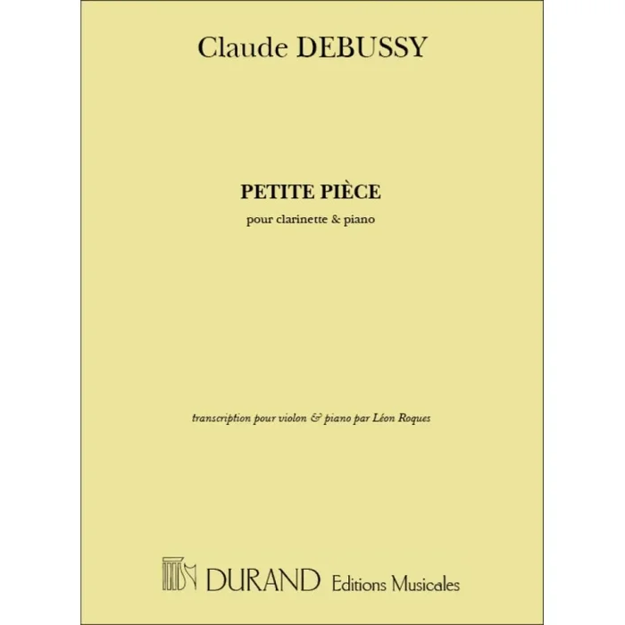 Debussy, Claude – Petite Piece Violon-Piano