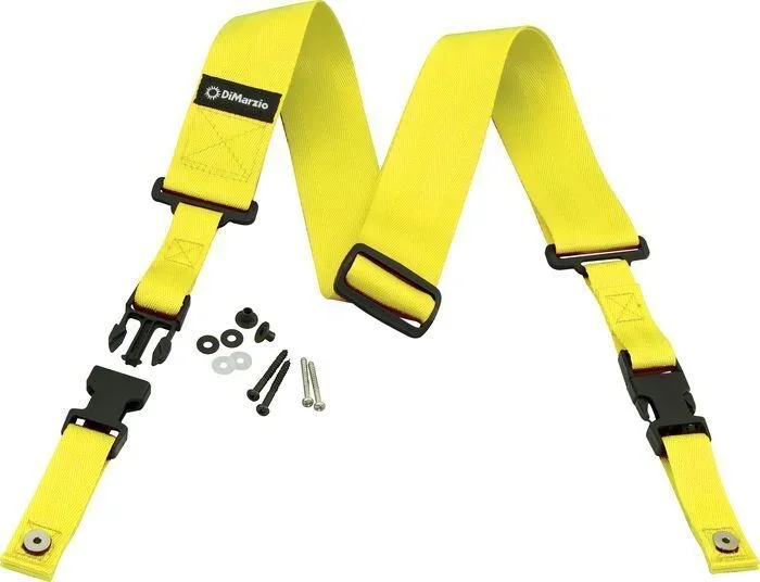 Dimarzio 2 inch Nylon Clip Lock Guitar Strap – Neon Yellow