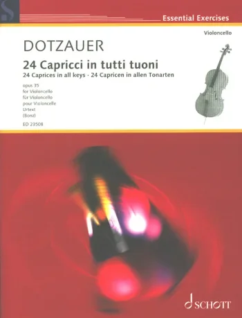 Dotzauer : 24 Caprices In All Keys Op.34 Cello (Schott)