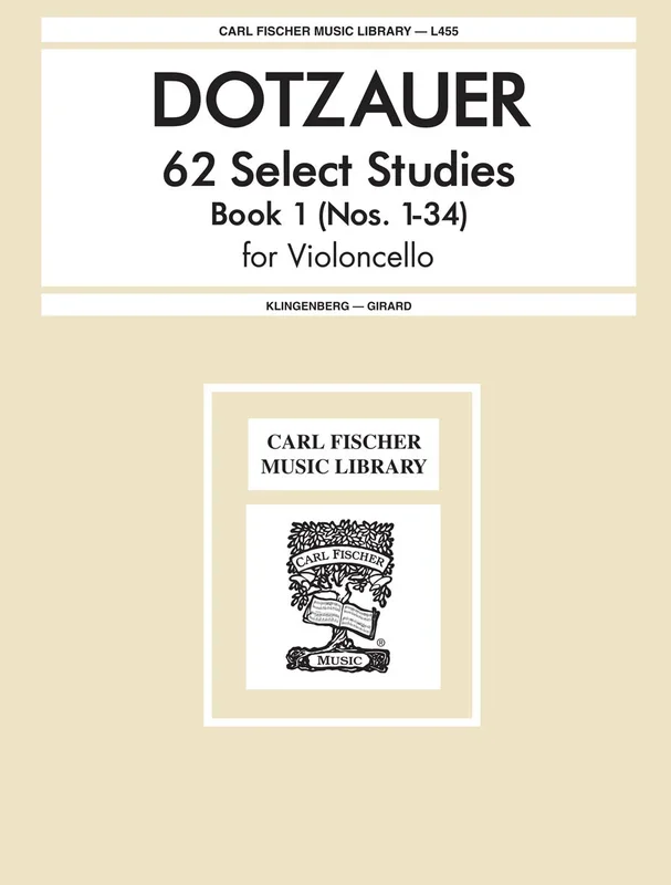 Dotzauer: 62 Select Studies – Book 1 (Nos. 1-34)