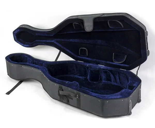 Double Bass Case-TG-LightWeight-Black 1/8