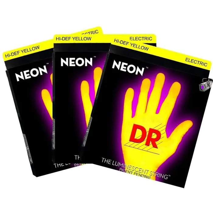 Dr ‘Hi-Def Yellow‘ Neon Electric Guitar Strings