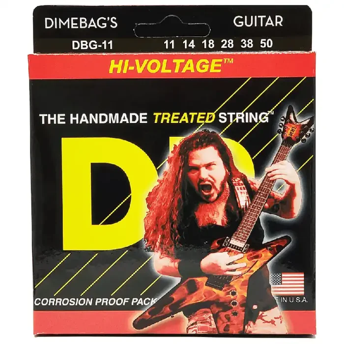 DR Strings Dimebag Darrell HI-VOLTAGE Nickel Wound 11-50 Electric Guitar Strings