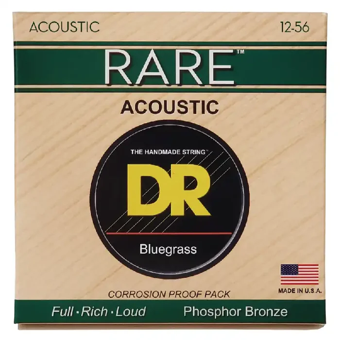 DR Strings RARE Bronze 12-56 Acoustic Guitar Strings