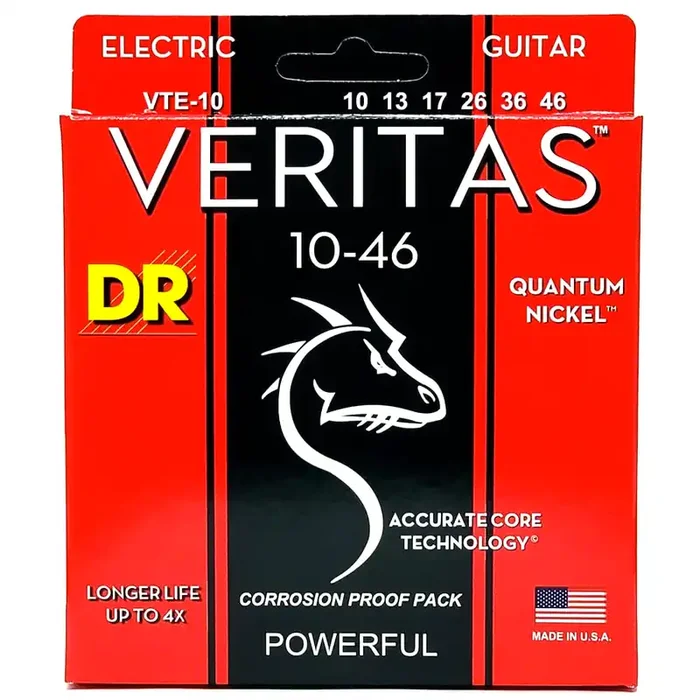 DR Strings VERITAS Quantum Nickel 10-46 Electric Guitar Strings