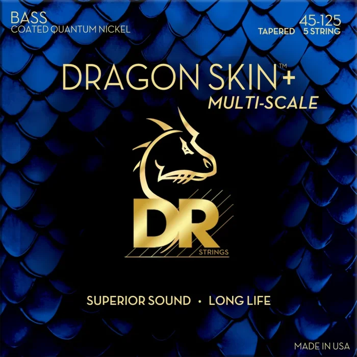 Dragon Skin+ Quantum Nickel Bass Strings 45-125 Multi-Scale