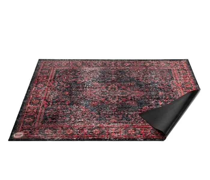Drum N Base Vintage Persian Drum Rug – Red & Black – 185 x160cm