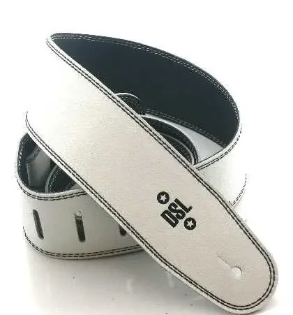 DSL guitar strap 2.5 Black & White reversible strap