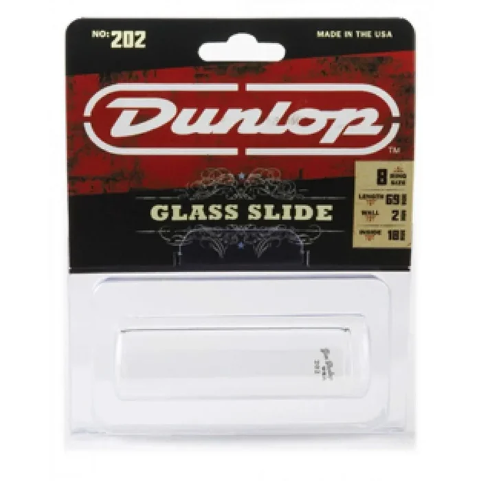 Dunlop No. 202 Glass Slide Regular Wall Thickness – Medium