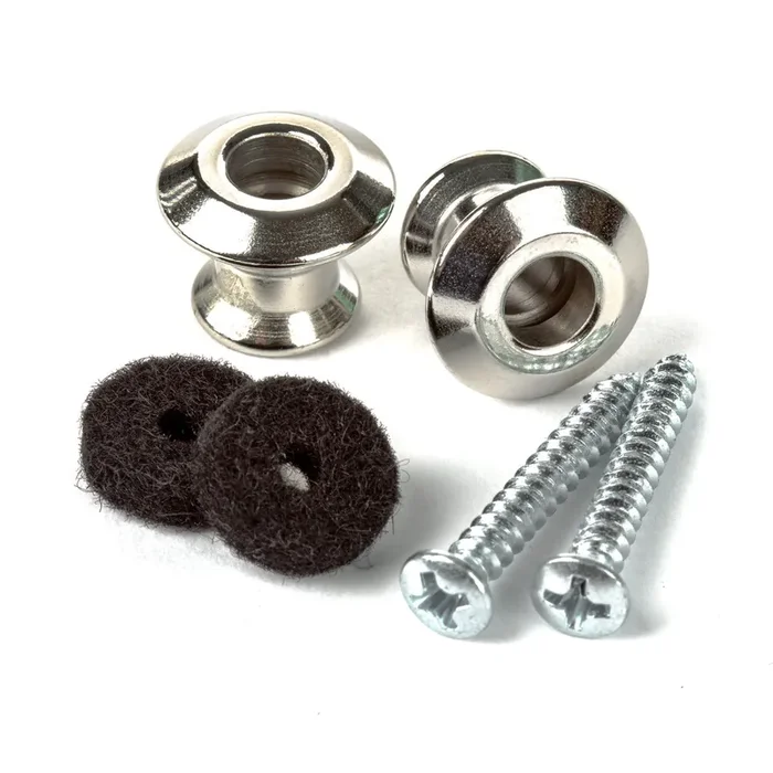 Dunlop Straplok Strap Retainer Buttons (Pair) – Dual Design – Nickel