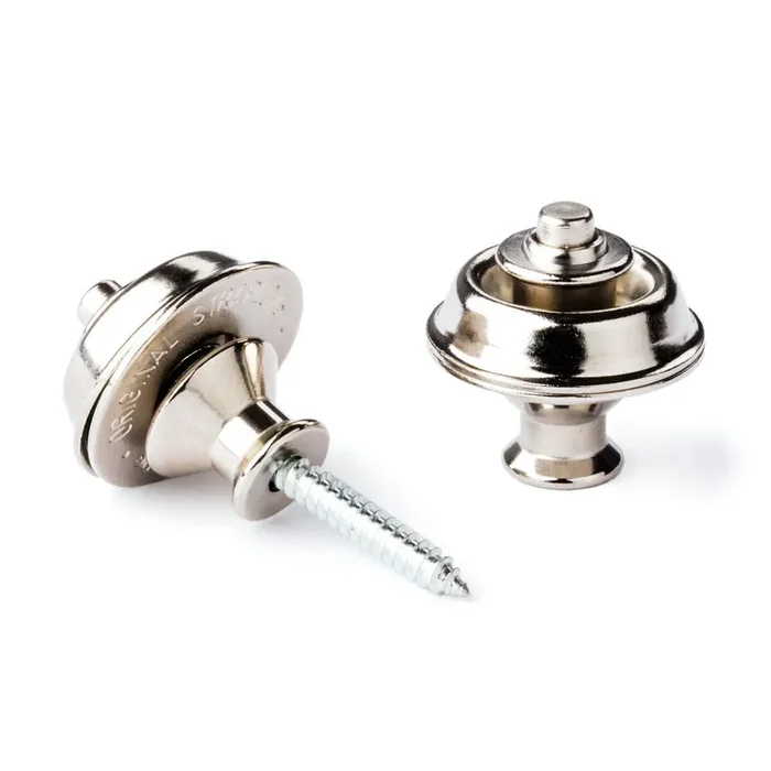 Dunlop Straplok Strap Retainers – Dual Design – Nickel