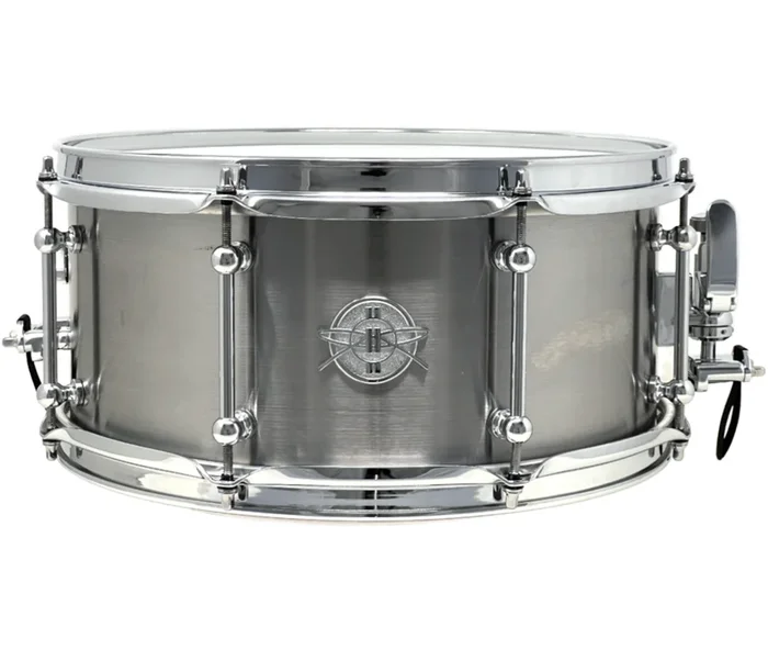 Dunnett 4mm 14 ” x 6.5 ” Carbon Steel ‘Sledge’ Snare Drum in Raw Living Finish