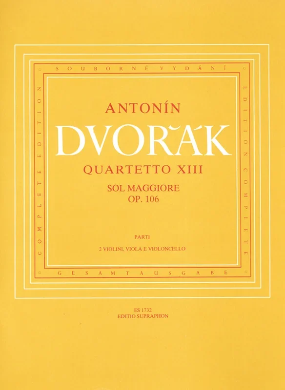 Dvorak, Antonin – String Quartet No.13 in G, Op.106.