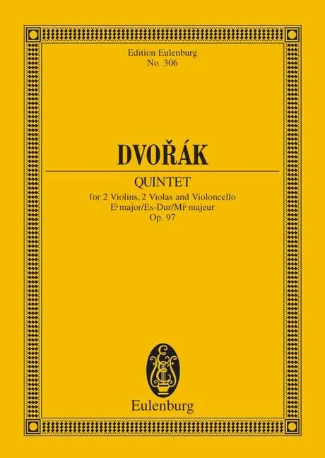 Dvorák, Antonín : Dvorák,, Antonín : String Quintet Eb majeur, – 2 violins, 2 violas and cello – Schott Digital
