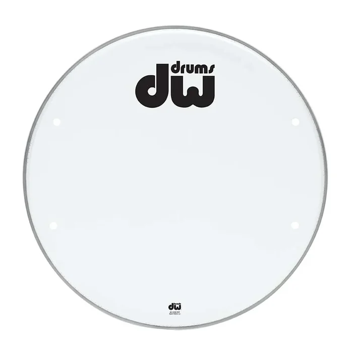 DW 18″ Smooth White Drumhead w/ Ports