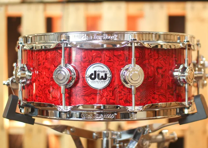DW 5×14 Collector’s Standard Maple Crimson Chaos Snare Drum – SO#1131908 – #2