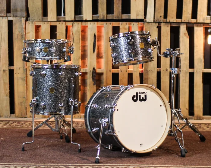 DW Collector’s Jazz Maple Gum Black Galaxy Drum Set – 18,12,14,14sn – SO#1393931