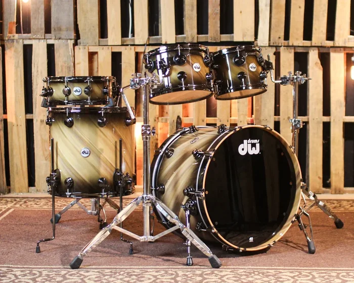 DW Collector’s SonicPly Twisted Rainbow Drum Set – 22,10,12,16,14sn – SO#1429225