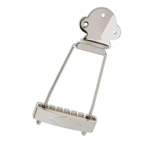 Eagle GP8289 Chrome Trapeze Style Tailpiece 115mm Arms for 6-String Semi-Acoustic Guitar