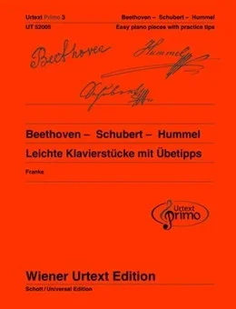Easy Piano Pieces With Practising Tips – Beethoven/Schubert/Hummel: Urtext Primo