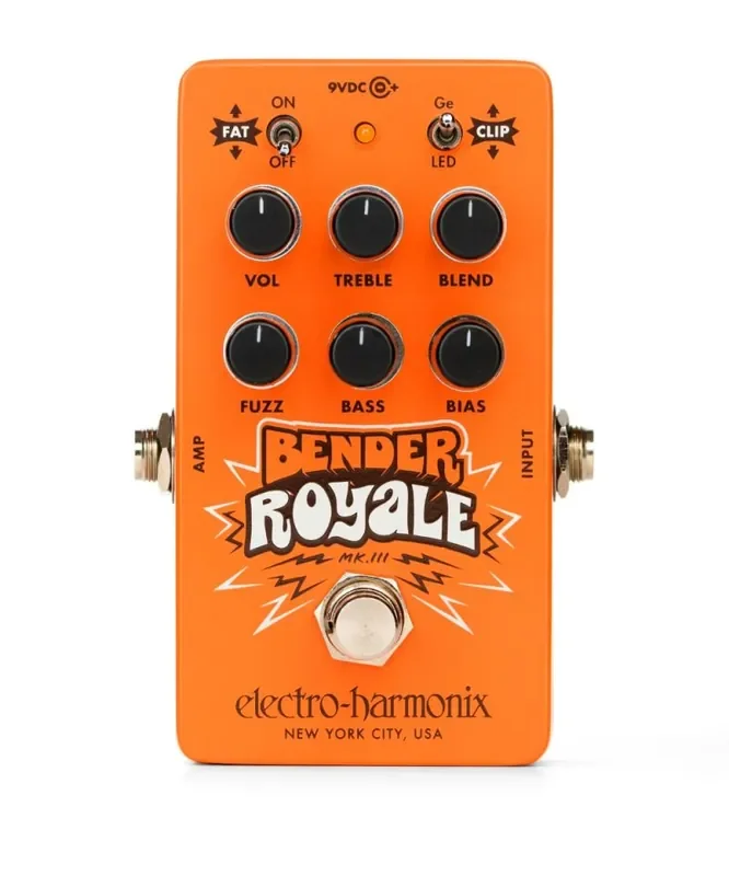 Electro‑Harmonix Bender Royale Fuzz – Orange Edition Germanium Mk III Fuzz Pedal