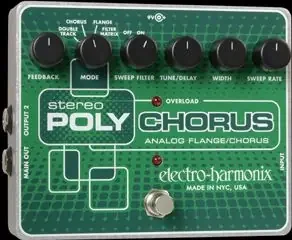 Electro Harmonix Stereo PolyChorus XO Analog Chorus/Flanger/Slapback Echo