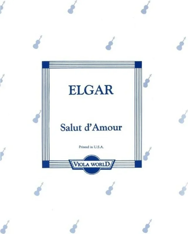 Elgar – Salut Damour Viola/Piano (Softcover Book)