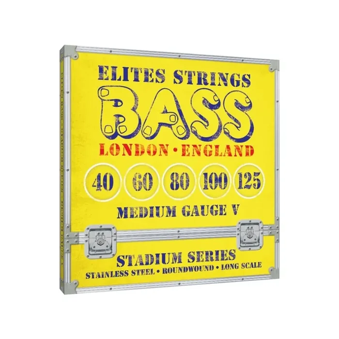 Elites Stadium Series Stainless Steel 40-125 5-String Bass Guitar Strings