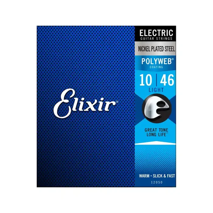 Elixir 12050 Polyweb Electric Guitar Strings, Light, 10-46