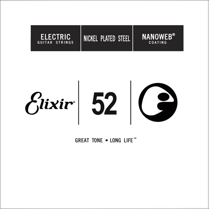 Elixir 15252 Nanoweb Electric Guitar Single String, .052