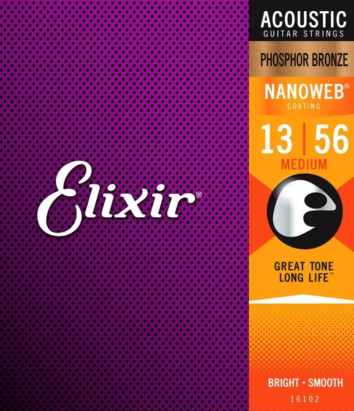 ELIXIR 16102 Phosphor Bronze Medium Acoustic Strings