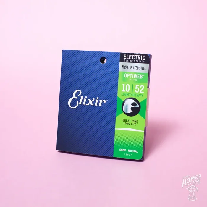 Elixir – Optiweb coated nickel plated steel electric guitar strings 10-52 (19077)