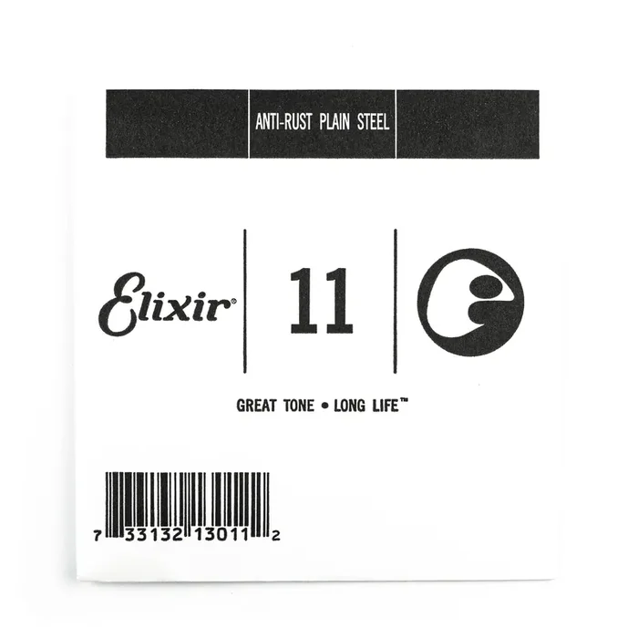 Elixir Anti-Rust Plain Steel 11 (.011″) Guitar Single String