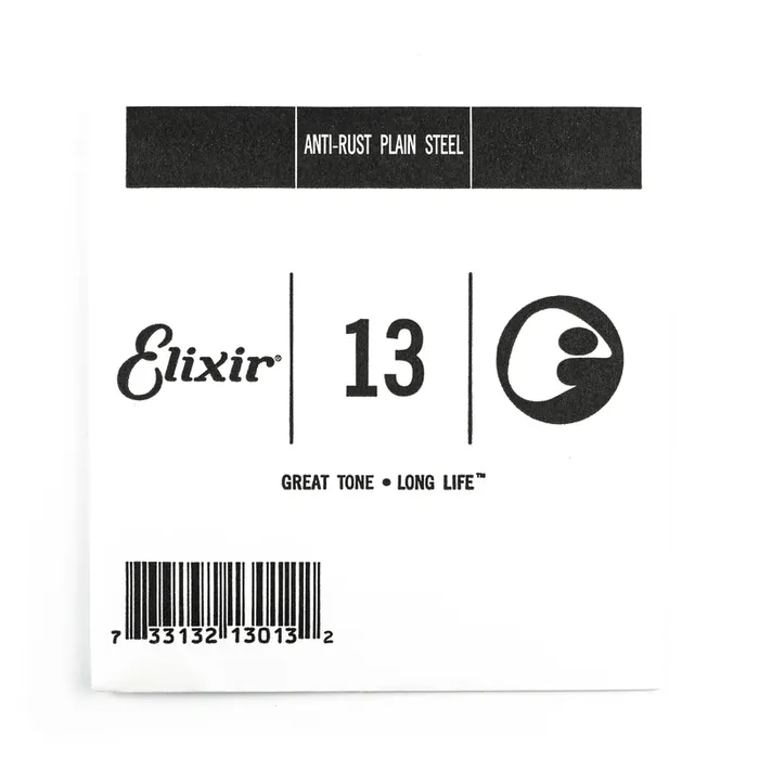 Elixir Anti-Rust Plain Steel 13 (.013″) Guitar Single String
