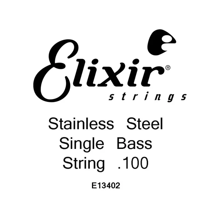 Elixir Nanoweb Stainless Steel 100 (.100″) Bass Single String, Long Scale