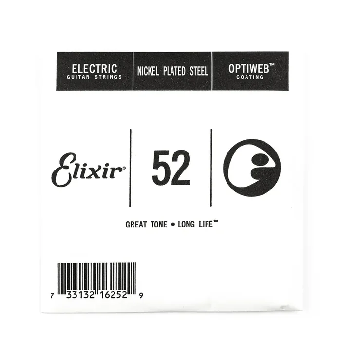 Elixir Optiweb Nickel Wound 52 (.052″) Electric Guitar Single String