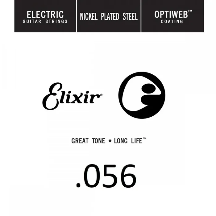 Elixir Optiweb Nickel Wound 56 (.056″) Electric Guitar Single String