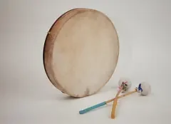 EMS 14″ x 2″ Frame Drum with Beater and Fitted Case