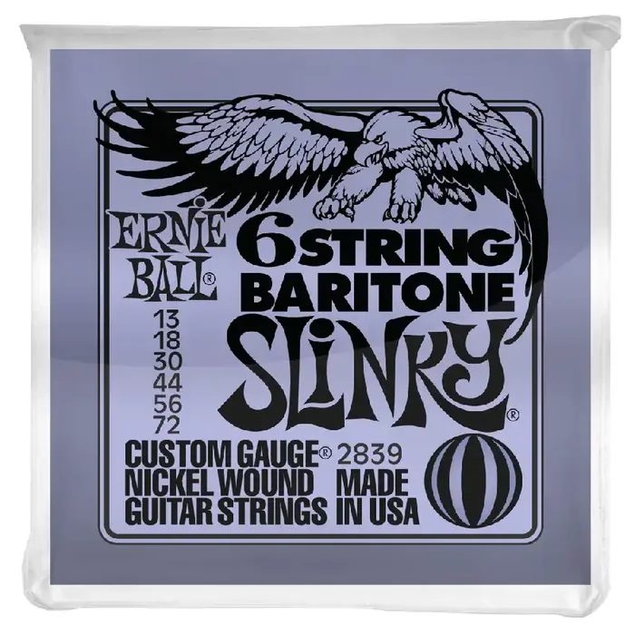 Ernie Ball 13-72 6-String Baritone Guitar Strings Nickel Wound 2839