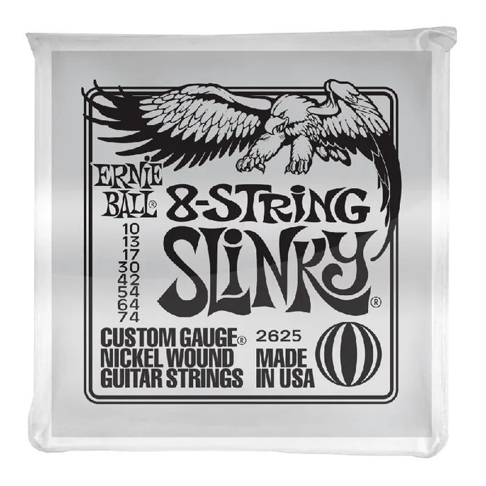 Ernie Ball 2625 8-String Slinky 10-74 Electric Guitar Strings