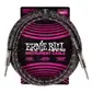 Ernie Ball Braided Instrument Cable 10ft Straight/Straight – Purple Python