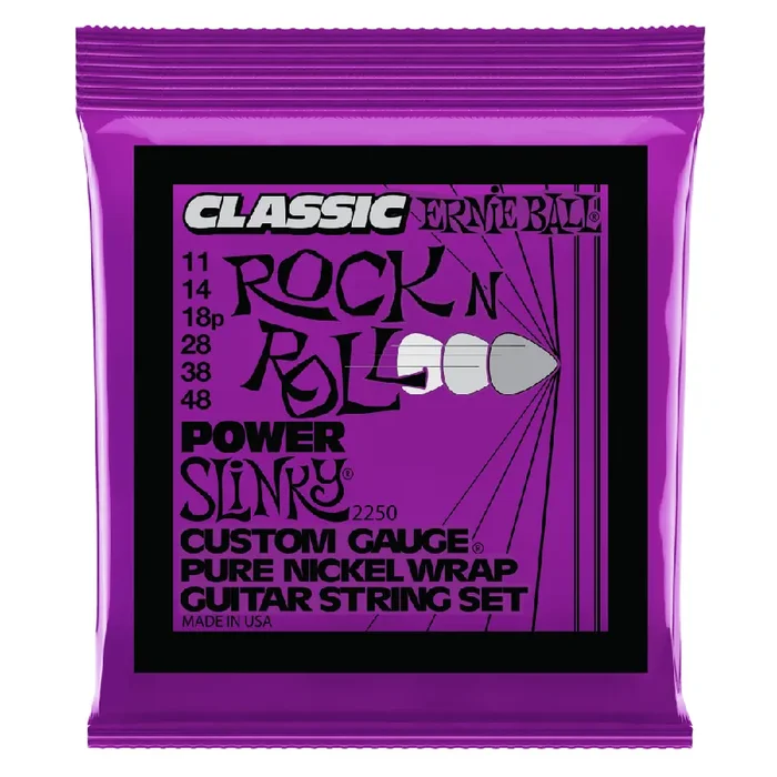 Ernie Ball Classic Power Slinky Pure Nickel 11-48 Electric Guitar Strings [2250]