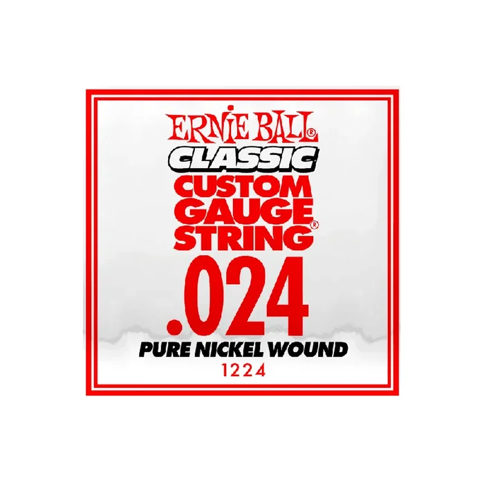 Ernie Ball Classic Slinky Pure Nickel .024w Electric Guitar Single String