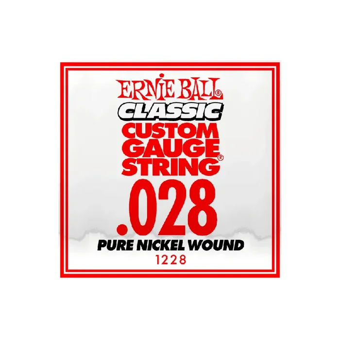 Ernie Ball Classic Slinky Pure Nickel .028w Electric Guitar Single String