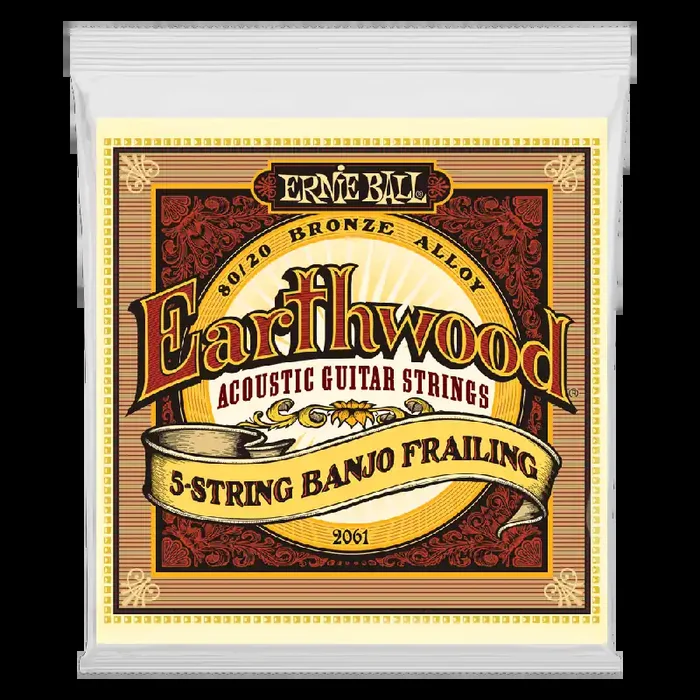 Ernie Ball Earthwood 5 String Banjo Frailing Set
